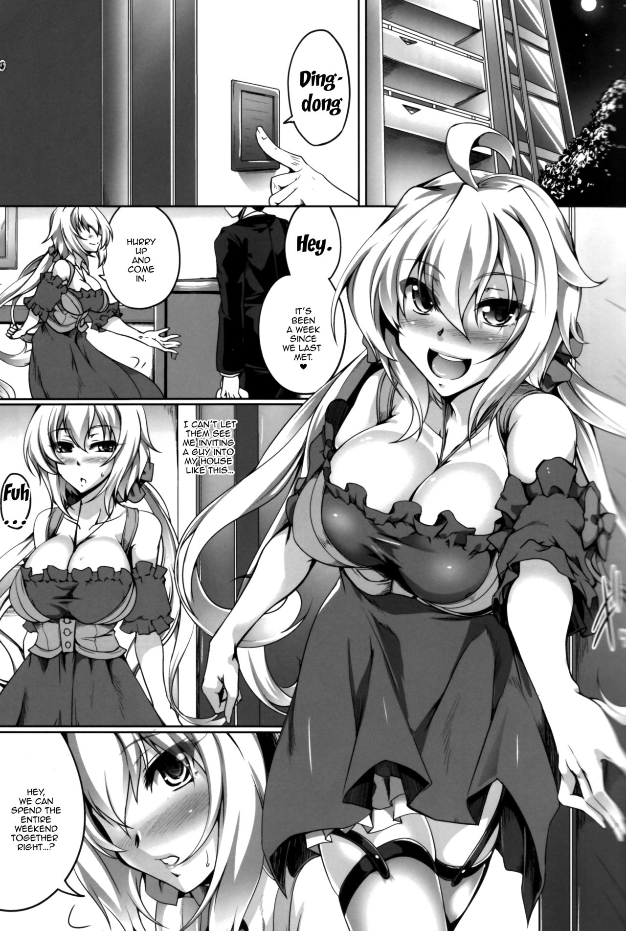 (C92) [Kanten Jigenryuu (Kanten)] Bunny na Chris-chan no Bukkake Milk Party (Senki Zesshou Symphogear) [English] {Doujins.com} page 2 full