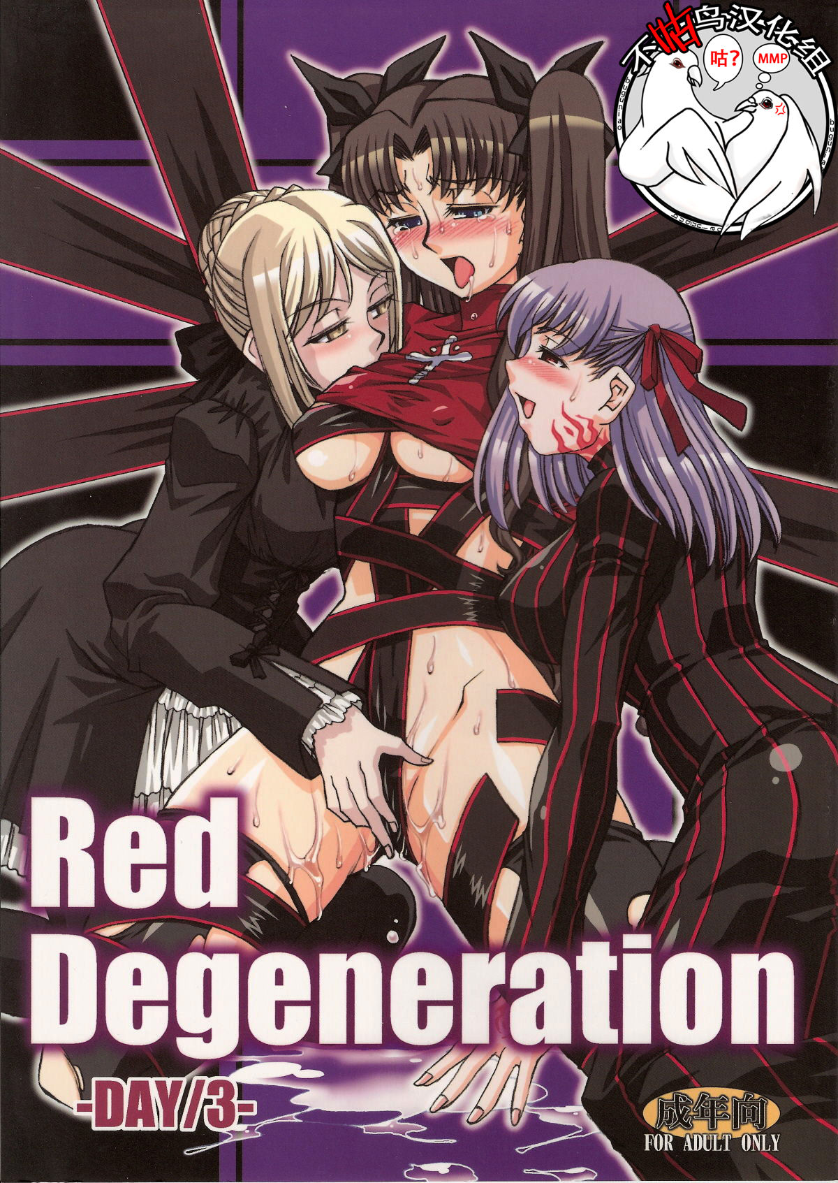 (COMIC1☆2) [H.B (B-RIVER)] Red Degeneration -DAY/3- (Fate/stay night) [Chinese] [不咕鸟汉化组] page 1 full