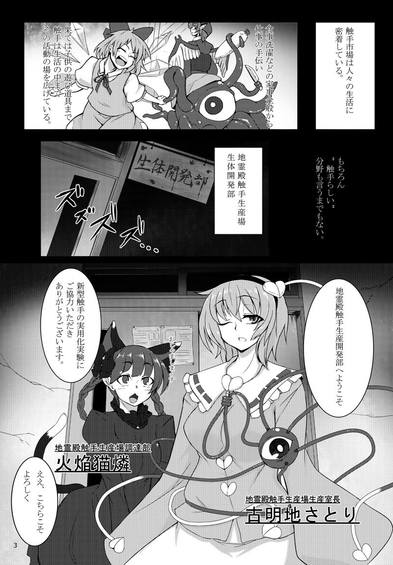 [Hadairo Rooibos Tea (Pandain)] Shokushu Chireiden 2 ~Satori Kakuchou Kaihatsu~ (Touhou Project) [Digital] page 2 full