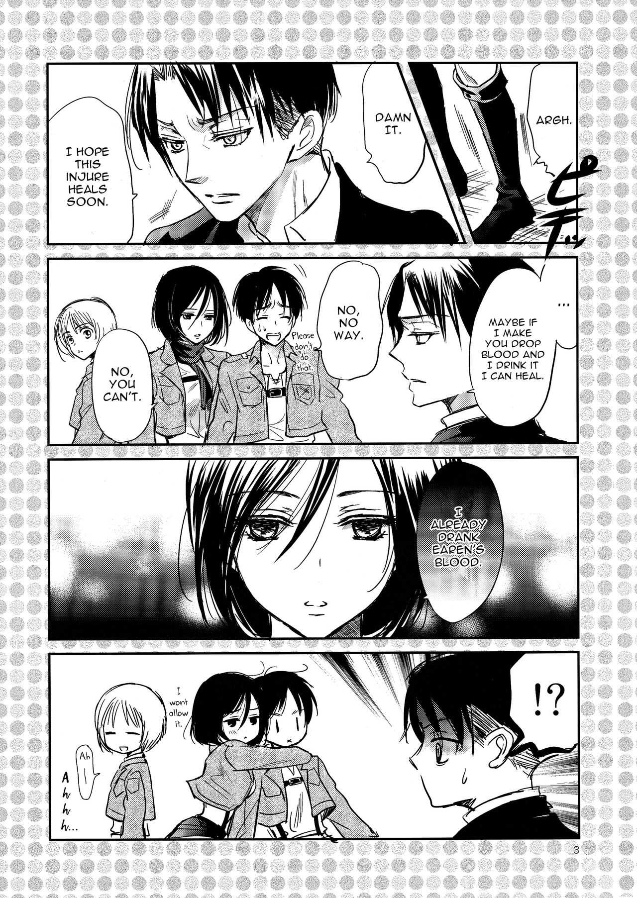 (FALL OF WALL2) [Cherry Moon (K-Zima)] Nee, Oshiete (Shingeki no Kyojin) [English] page 3 full