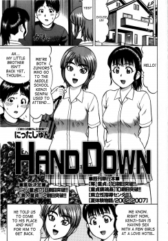 [Nitta Jun] HAND DOWN (COMIC Masyo 2008-08) [English] [SaHa] - page 1