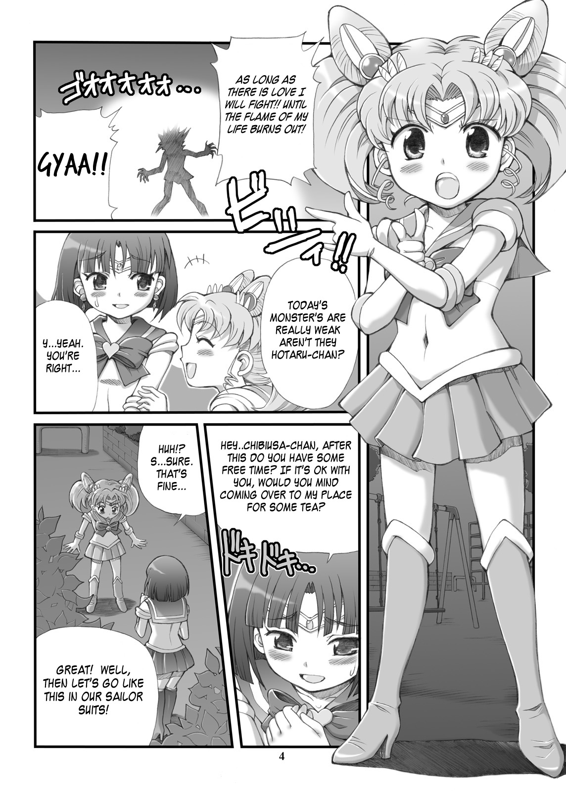 Sailor Moon Chibiusa and Saturn page 3 full