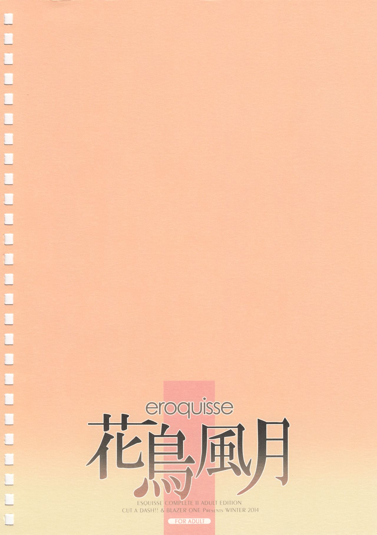 (C87) [CUT A DASH!!, Blazer One (Mitsumi Misato, Amaduyu Tatsuki)] eroquisse Kachou Fuugetsu (Various) page 2 full