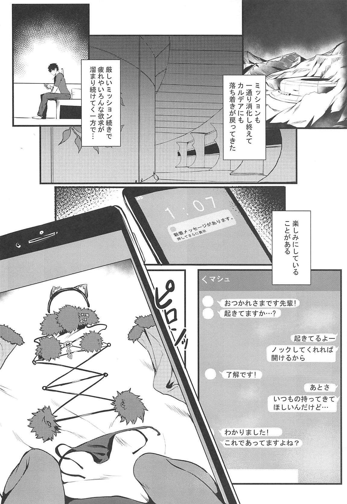 (C96) [Flock Blue (Blue)] Jibun ni dake Eroi Kao o Misete Kureru Kawaii Kouhai (Fate/Grand Order) page 3 full