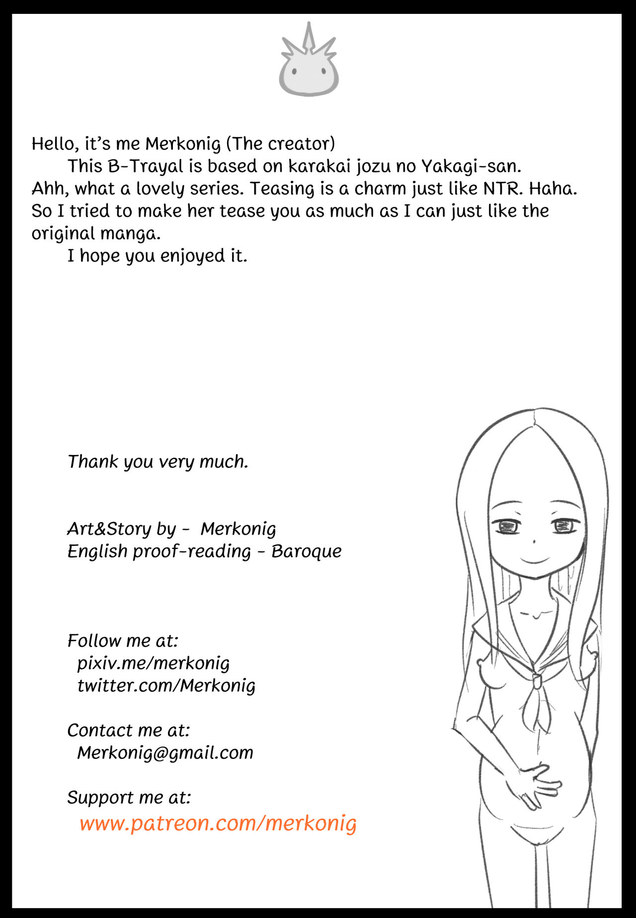 [Merkonig] B-Trayal 8 (Karakai Jouzu no Takagi-san) [English] page 13 full