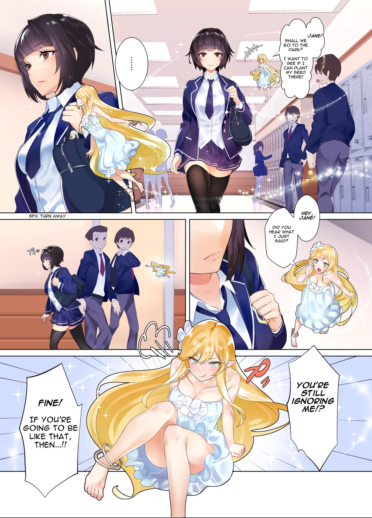 Jane transforming at school page 1 full