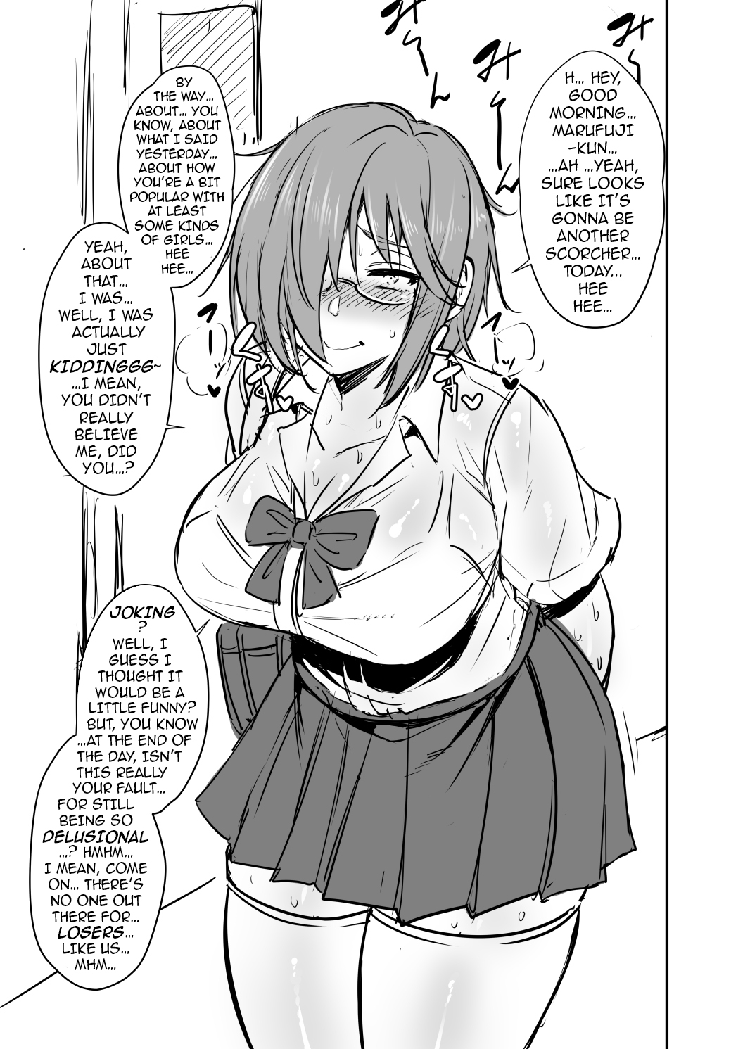 [Korotsuke] Nekura Megane ♀ | The Creepy Glasses Girl [English] [Ongoing] {darknight} page 4 full