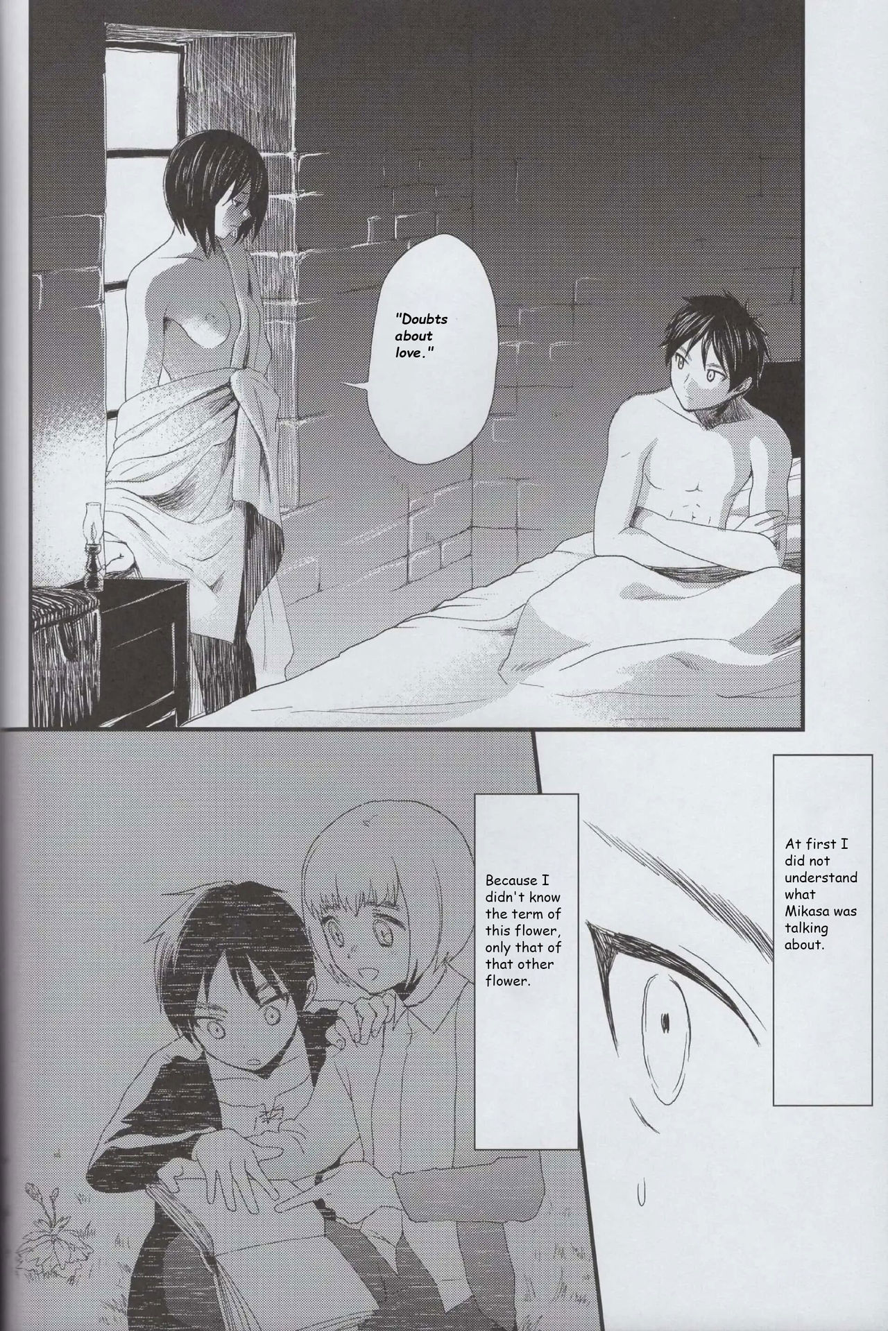 (SUPER23) [Poritabe. (Shirihagi Gomame)] Ai no Romance Kouhen (Shingeki no Kyojin) [English] page 3 full