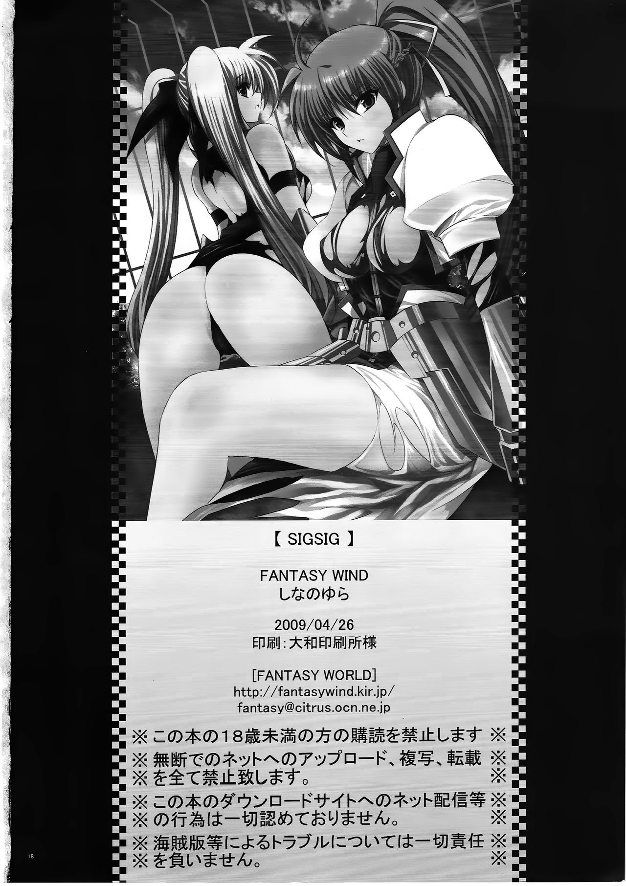 (COMIC1☆3) [FANTASY WIND (Shinano Yura)] SIGSIG (Mahou Shoujo Lyrical Nanoha) page 17 full