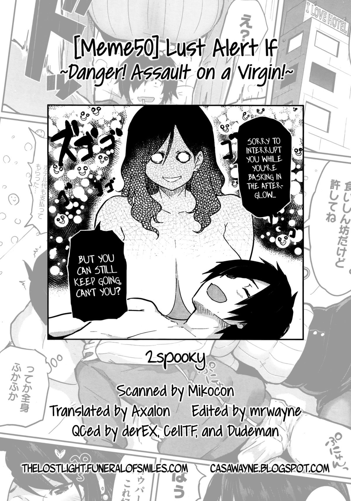 [Meme50] Hatsujou Keihou if... ~Pinchi! Doutei no Kyoushuu! no Maki~| Lust Alert If... ~Danger! Assault on a Virgin!~ (COMIC Shitsurakuten 2016-03) [English] =TLL + CW= page 13 full