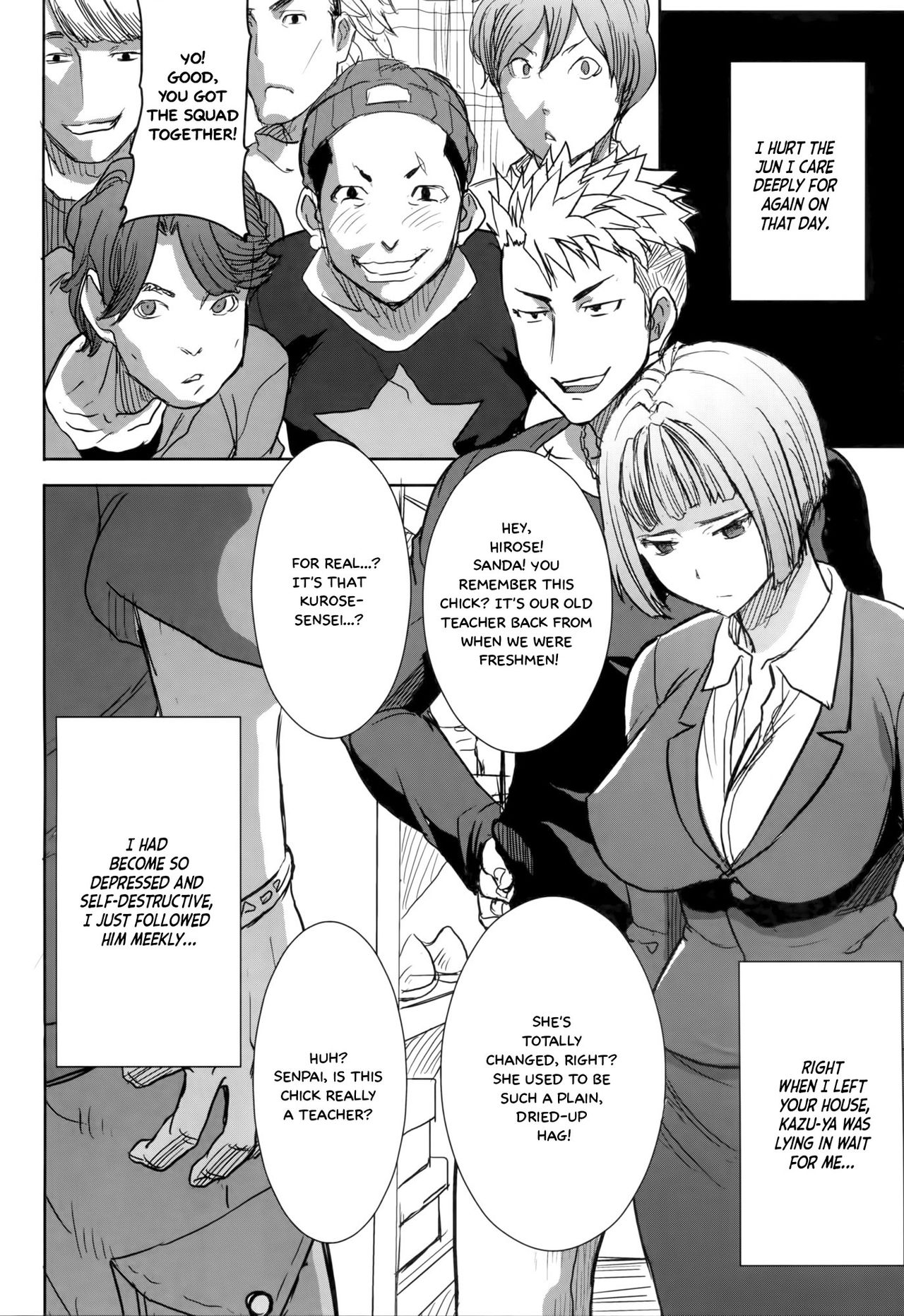 (C86) [Namakemono Kishidan (Tanaka Aji)] Unsweet Kurose Katsuko Plus Saikai... [English] =White Symphony= page 10 full