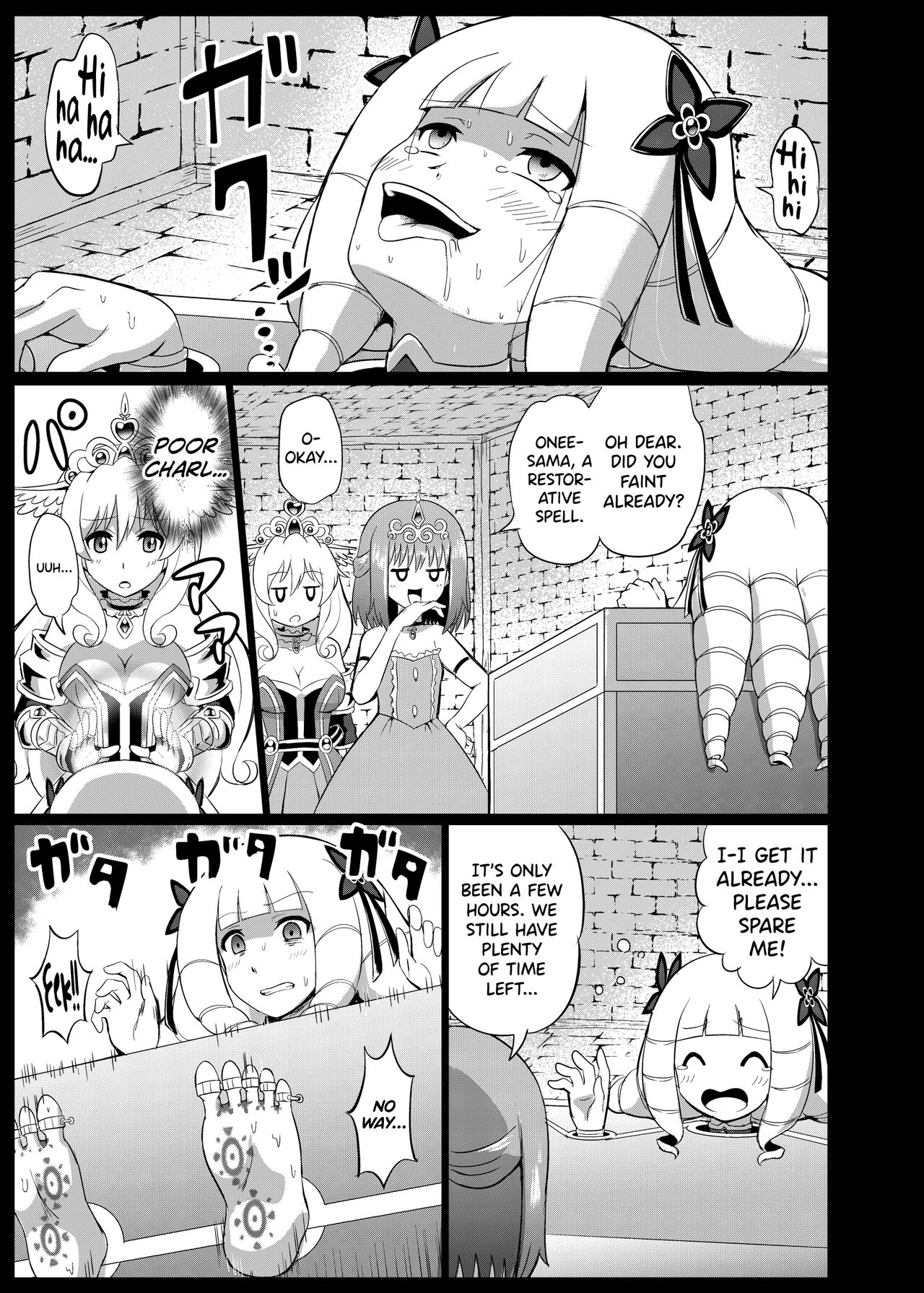 [Muriyari Egao (Mokoyana)] Takabisha Hime Oshioki Kusuguri Jigoku | Punishment of a High-Handed Princess Tickling Hell [English] [biribiri] page 25 full
