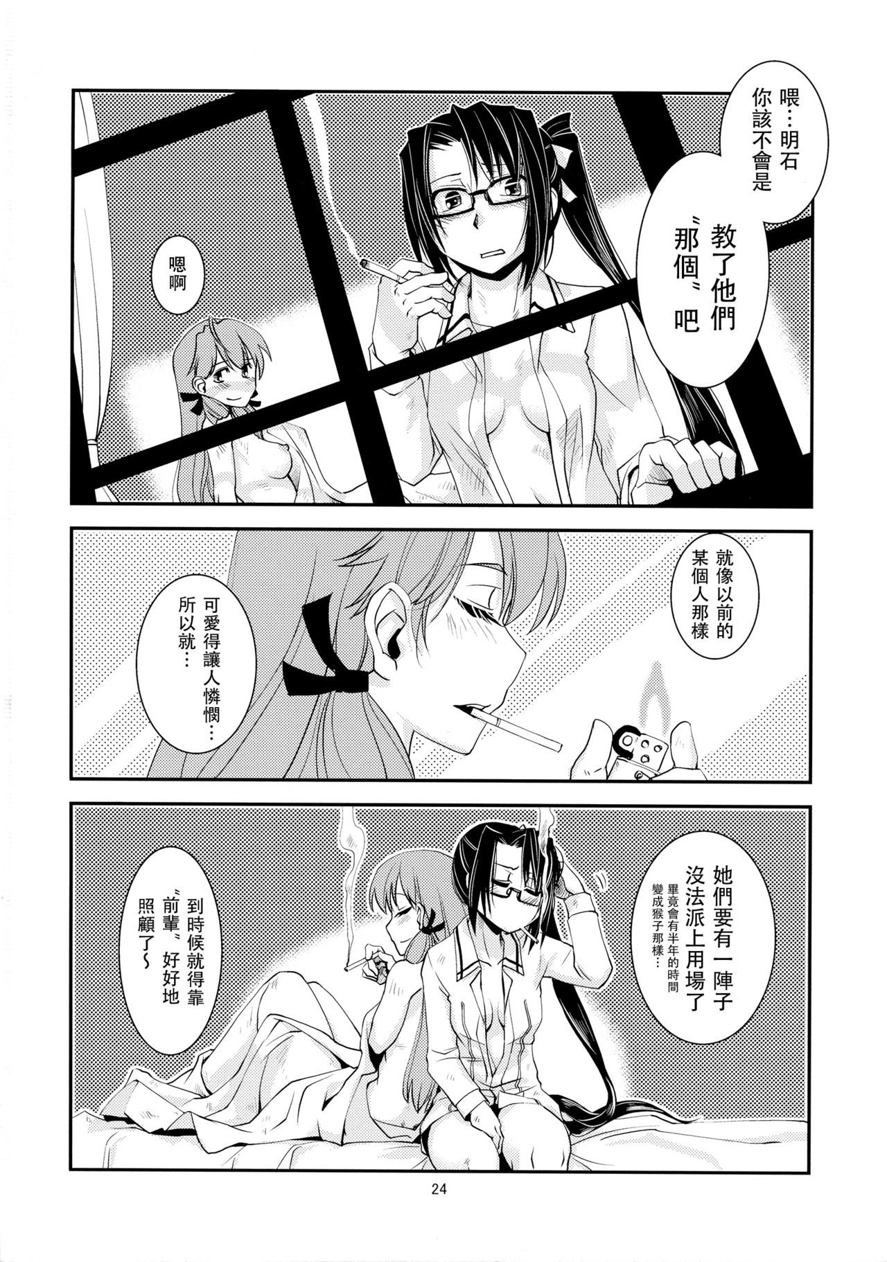 (Houraigekisen! Yo-i! 25Senme) [Kamotama Shuzou (Kamotama)] Chi no Iro Yotogi (Kantai Collection -KanColle-) [Chinese] [沒有漢化] page 26 full