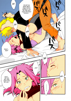 (C92) [Karakishi Youhei-dan Shinga (Sahara Wataru)] Botan to Sakura (Naruto) [English] [Colorized] - page 10