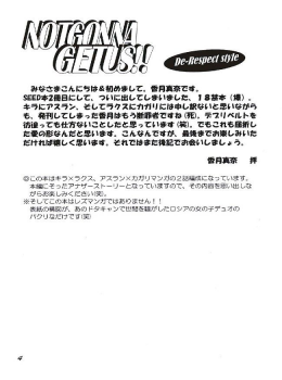 (C64) [Dobuita Street, MK factory (Katsuki Mana)] NOT GONNA GET US!! (Mobile Suit Gundam SEED) - page 3
