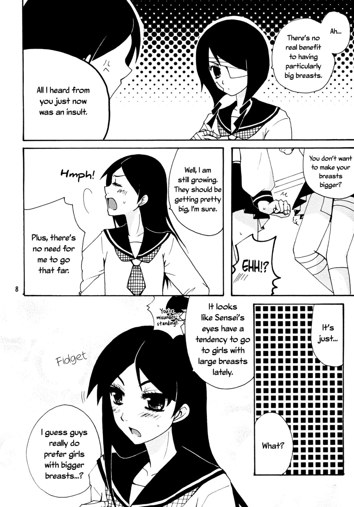 (SC38) [AOIKITOIKI. (Imai Riho)] Honey Trap (Sayonara Zetsubou Sensei) [English] [Yuri-ism] page 7 full