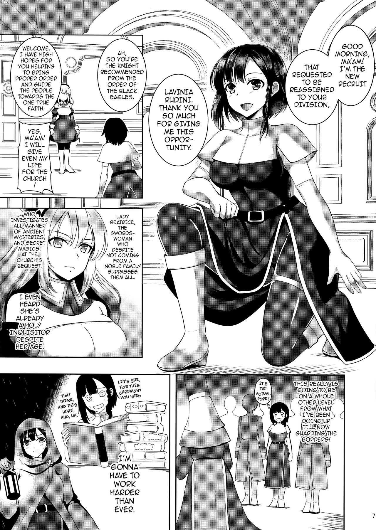 (C96) [Chococornet (Tenro Aya)] Infection - Shinmai Kishi Lavinia no Junan | Infection - The Passion of a Novice Knight  [English] {darknight} page 6 full