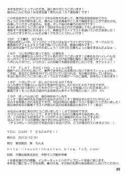 (C85) [Touchin Hanten (Higashi Chinta)] You can’t Escape!! (Various) [English] [EHCOVE] - page 21