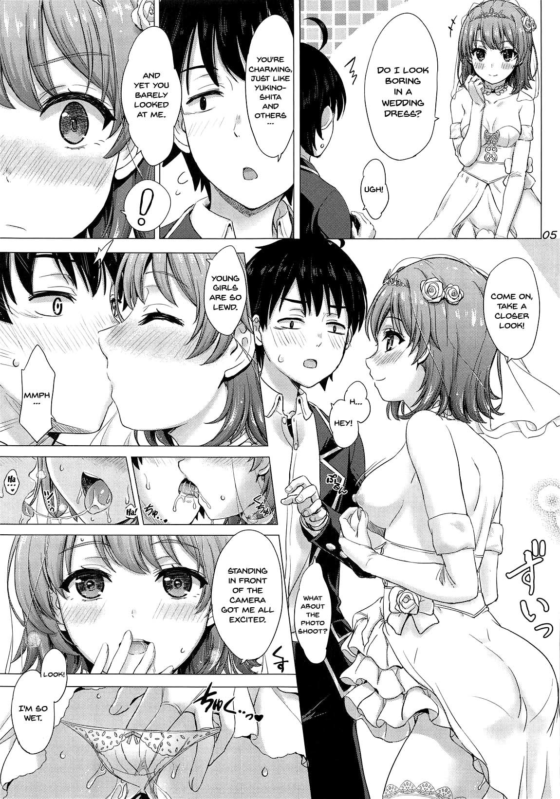 (COMIC1☆15) [studio A (Inanaki Shiki)] Wedding Irohasu! - Iroha's gonna marry you after today's scholl! (Yahari Ore no Seishun Love Come wa Machigatteiru.) [English] {Doujins.com} page 4 full
