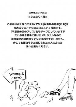 [Hatomame Coffee (Mame Hikouki)] Futanari Alice to Shiro Usagi Oniisan no Aru Hirusagari no Dekigoto [Digital] - page 2