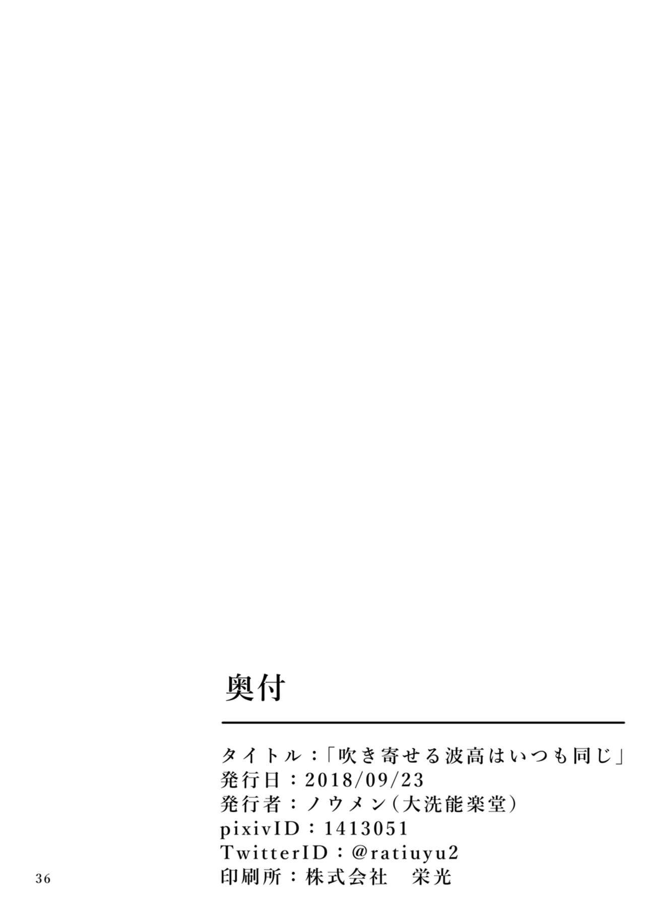 [Ooarai Nourakudou (Noumen)] Fukiyoseru Hakou wa Itsumo Onaji | The Roiling Waves Remain The Same (Girls und Panzer) [English] [Yuri-ism] [Digital] page 38 full