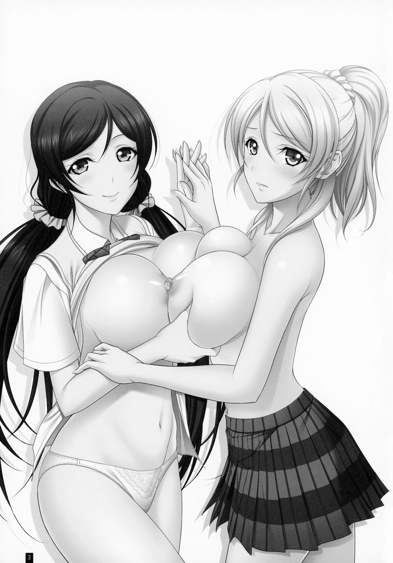 (C86) [Kemokomoya (Komori Kei)] Nozoeri Ippai Ecchi (Love Live!) page 2 full