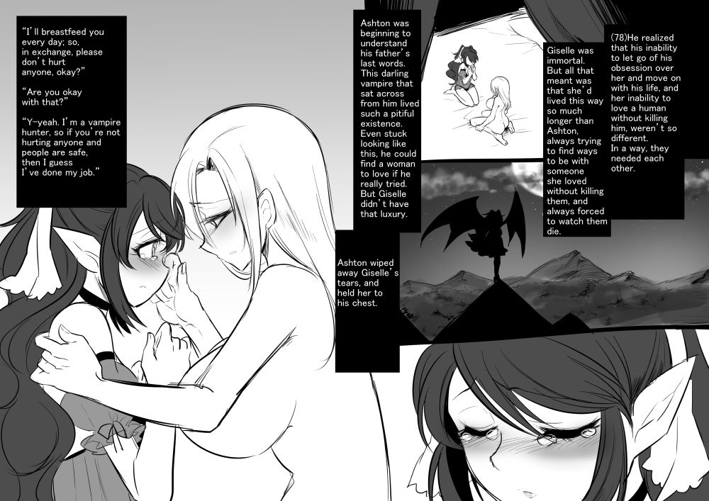 [Kouji] Bishoujo Vampire ni Bonyuu Drink Bar ni Sareru Hanashi | Turned into a Breast Milk Fountain by a Beautiful Vampire [English] [Limonchik11] page 81 full