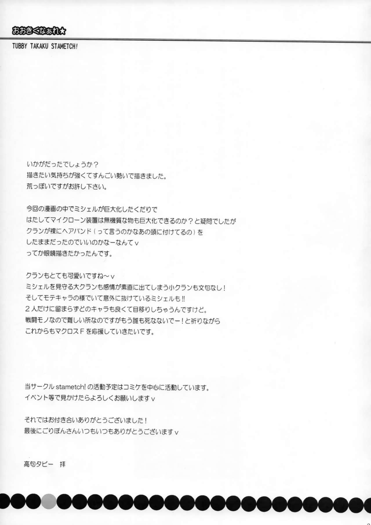 (C74) [STAMETCH! (Takaku Tubby)] Ookiku Naare (Macross Frontier) page 20 full