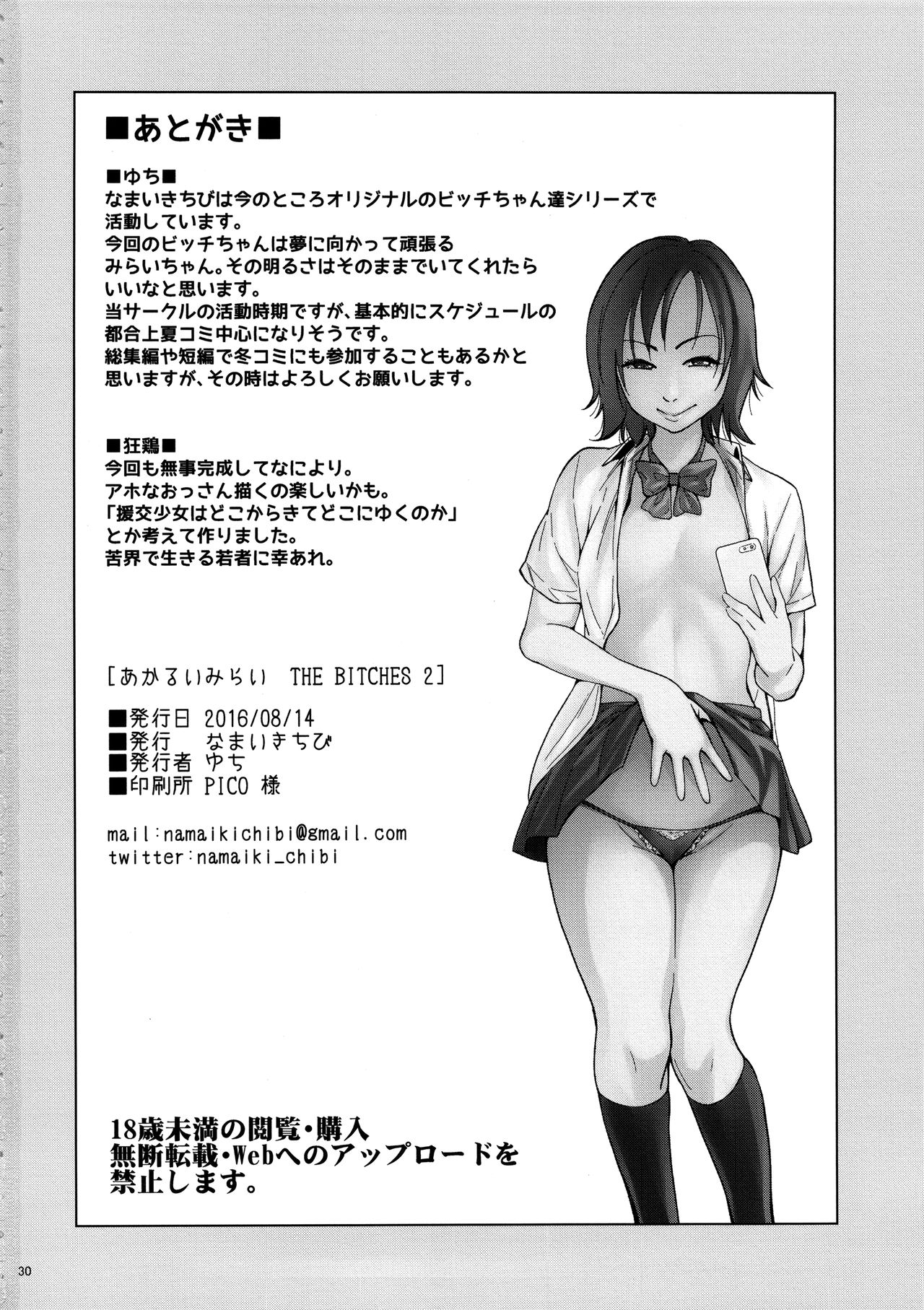 (C90) [Namaikichibi (Yuchi, Kyoukei)] Akarui Mirai THE BITCHES 2 | Bright Future - THE BITCHES 2 [English] =White Symphony= page 29 full